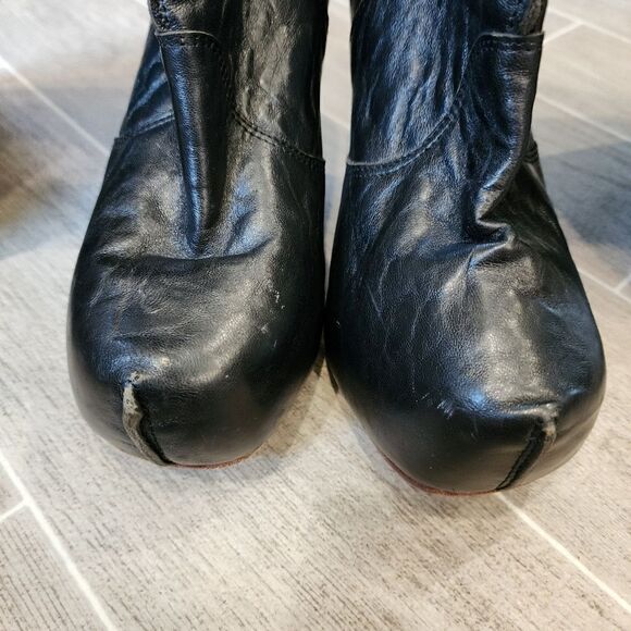 Gee Wawa Black Lesther Over Knee Platform Boot - Picture 12 of 17